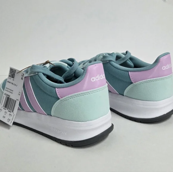 Size 6 - Adidas Run 70s 2.0 J Mint Lilac Sneakers - Picture 5 of 10